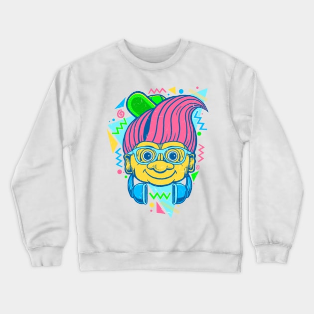 90s Hip Troll Crewneck Sweatshirt by fathi